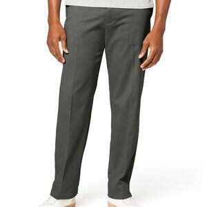 NWT Dockers Premium Olive Flat Front Relaxed Fit Size 33W 30L‎